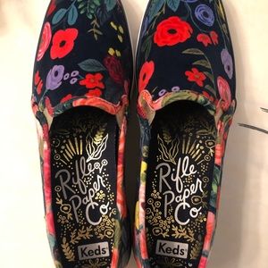 Rifle Paper Co. x Keds Juliet Triple Deck Juliet Shoe in Navy - New in Box